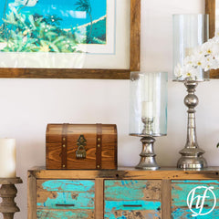 Lesena skrinjica "Anne Bonny" za shranjevanje in darila