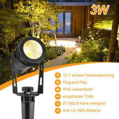 ECOWHO LED komplet 4 vrtnih reflektorjev