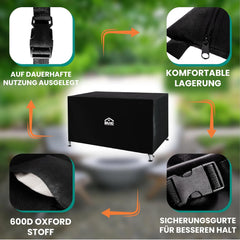 Vodoodporna zaščitna prevleka za vrtno pohištvo 200 x 165 x 80 cm