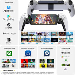 JOSO brezžični igralni krmilnik za iPhone/iPad/Android/PC/Switch/PS4 - bela