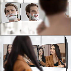 Nastavljivo zrcalo za striženje las s 360° pogledom