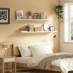 6kos belih visečih polic dolžine 40 cm