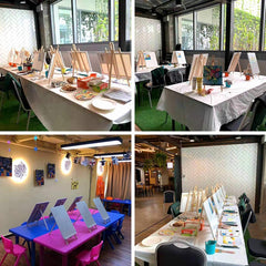 Naizna slikarska stojala iz bukovega lesa -12 kosov