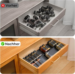 HOMHUT Raztegljiv 4-nivojski organizator za začimbe