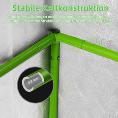 EVERKEEN rastlinjak za notranjo vzgojo rastlin - 120 x 60 x 150 cm