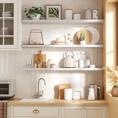 6kos belih visečih polic dolžine 40 cm