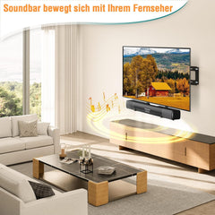 Univerzalni nosilec za soundbar - črne barve