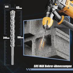 MOXPIFY SDS Max sveder za beton - 40 × 340 mm