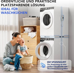 JHCHU prilagodljiv vmesni okvir za pralni in sušilni stroj (45–68 cm)