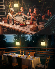 INTELIVE brezžična LED talna svetilka z daljinskim upravljalnikom