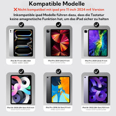 SEAGTIGAU Tipkovnica z ovitekom s sledilno ploščico za iPad Air 11" in iPad Pro 11"