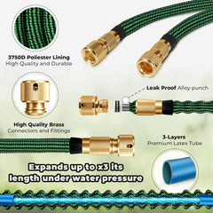 Vrtna Cev s Pršilno Pištolo in 9 Nastavki za Pršenje - 15m