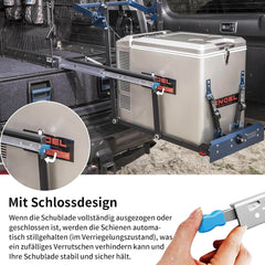 QWEZIX težko nosilna vodila za predale z zaklepom