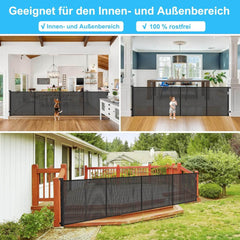 WODONDOG raztegljiva varnostna ograja za stopnice in vrata, 0–500 cm