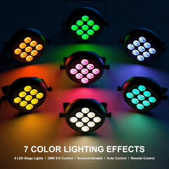 RGBW LED DJ Žaromet z daljinskim upravljanjem