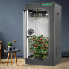 VIVOVERDANT šotor za rastline – 120 × 60 × 180 cm