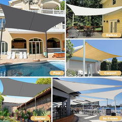 LOVE STORY vodoodporno senčno jadro z UV zaščito - 4 × 4 m