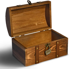 Lesena skrinjica "Anne Bonny" za shranjevanje in darila