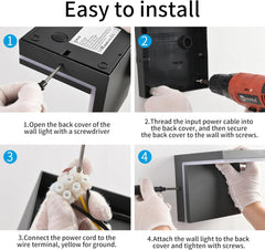 Zunanja LED stenska svetilka s toplim belim sijem