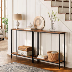 Ozkostranska konzolna mizica z odlagalno polico