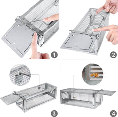 RAZTFATZ komplet 2 kovinskih pasti za miši in podgane