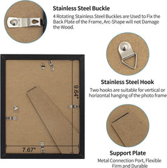 Lesen okvir za fotografije 10 x 15 cm z matiranim vložkom, 6 kosov