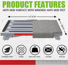 GARDTECH Zložljiva aluminijasta stopnica s preprogo