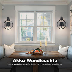 FAITHORSE Komplet 2 brezžičnih RGB stenskih svetilk