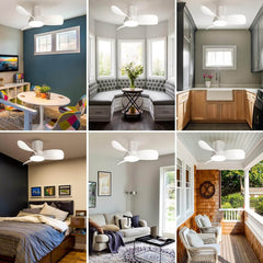 SLOCHI LED stropna svetilka z ventilatorjem in daljinski upravljalnikom