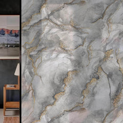 DKTIE marmorna prosojna okenska folija – 90 × 200 cm (komplet 4 kosi)