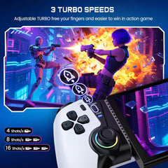 KICKDOT Brezžični igralni kontroler za iPhone / Android / Switch 1/2/OLED / iPad Mini