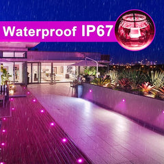 RGB LED vgradne talne svetilke 10x IP67