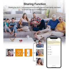 COMBOSS Pametni WiFi higrometer in termometer – komplet 4 senzorjev