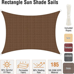 DUERER Senčno jadro z UV zaščito in zračnim materialom - 3,6 × 4,8 m