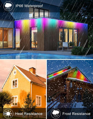 RGB LED reflektor 42 W s 30 načini in daljincem za notranjo in zunanjo uporabo