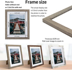 Lesen okvir za fotografije 10 x 15 cm z matiranim vložkom, 6 kosov