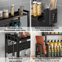 DEVESANTER Dvonadstropno kovinsko stojalo za začimbe