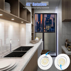 CLOSKH Zatemnljiv LED vgradni reflektor s tremi barvnimi temparaturami - komplet 6 kosov