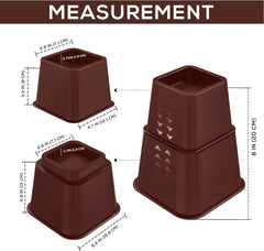 Komplet 8 Nastavljivih Dvižnih Nog za Pohištvo