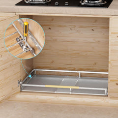 Raztegljiva Izvlečna Polica za Kuhinjske in Kopalniške Omarice