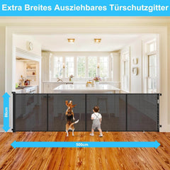 WODONDOG raztegljiva varnostna ograja za stopnice in vrata, 0–500 cm