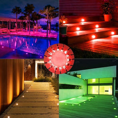 RGB LED vgradne talne svetilke 10x IP67