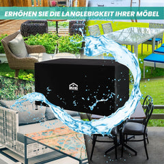 Vodoodporna zaščitna prevleka za vrtno pohištvo 200 x 165 x 80 cm