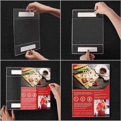 Set 10 Samolepilnih Poster Žepkov za A4 Dokumente