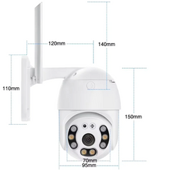 WiFi Smart Zunanja Nadzorna Kamera z Barvnim Nočnim Vidom + 32GB Spominska Kartica