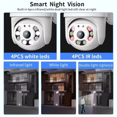 WiFi Smart Zunanja Nadzorna Kamera z Barvnim Nočnim Vidom + 32GB Spominska Kartica