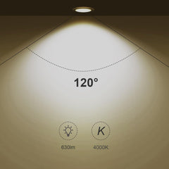 GU10 LED zatemnjiva nevtralno bela žarnica, 7 W, 4000 K, 600 lm, 6 kos