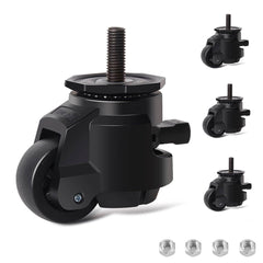 RRIUTO komplet 4 težko nosilnih vrtljivih koles z nastavljivo ragljo - do 1000 kg