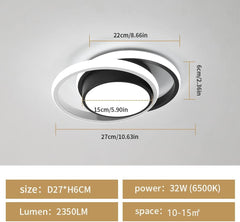 LED stropna svetilka, okrogla, 32 W, hladno bela