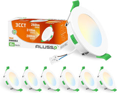 Zatemnljive LED Vgradne Stropne Svetilke, 230 V, 68 mm, 4 W (Komplet 6 kosov)